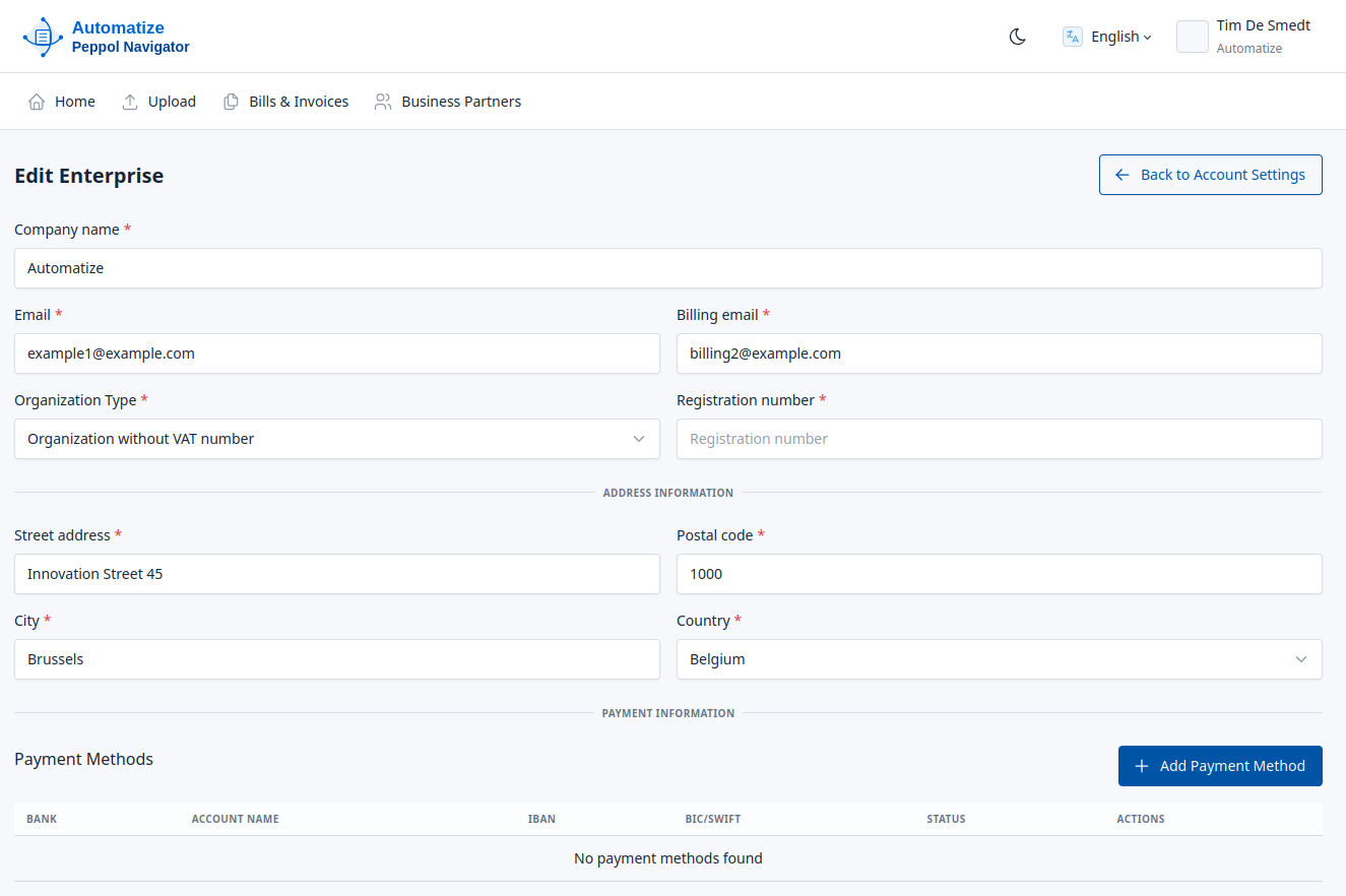Document processing workflow for automated invoice handling