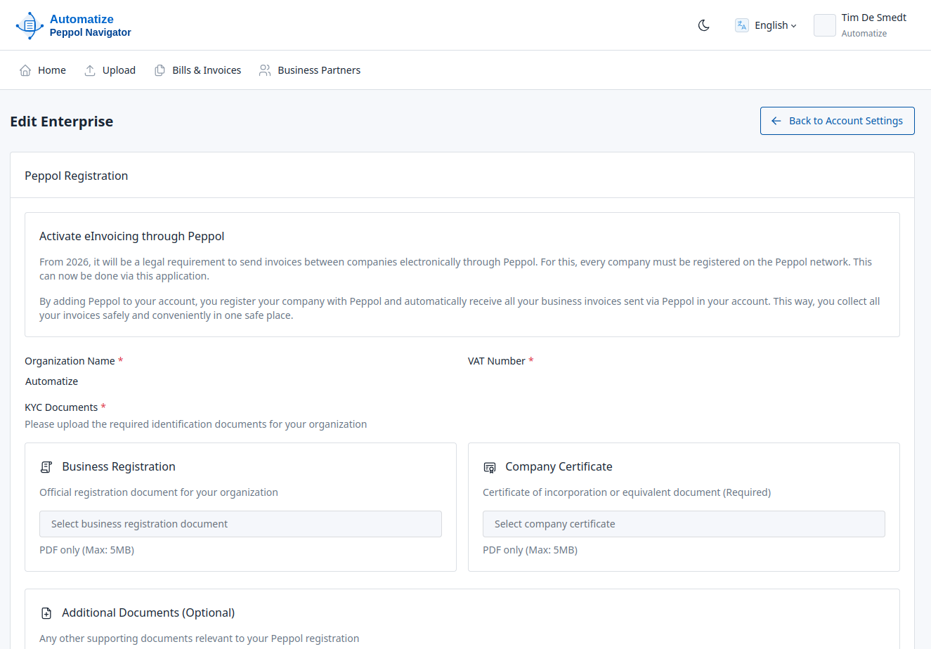 Reporting dashboard with comprehensive e-invoicing analytics
